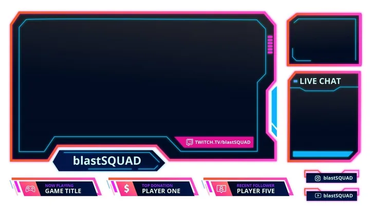neon twitch overlay