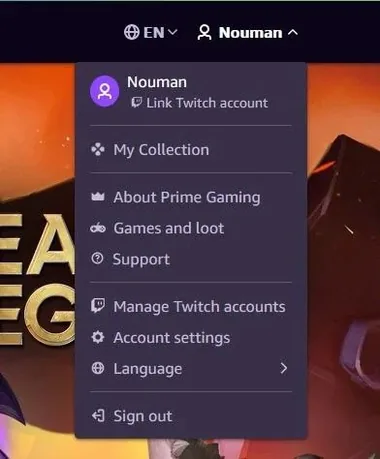Linking Twitch with Prime